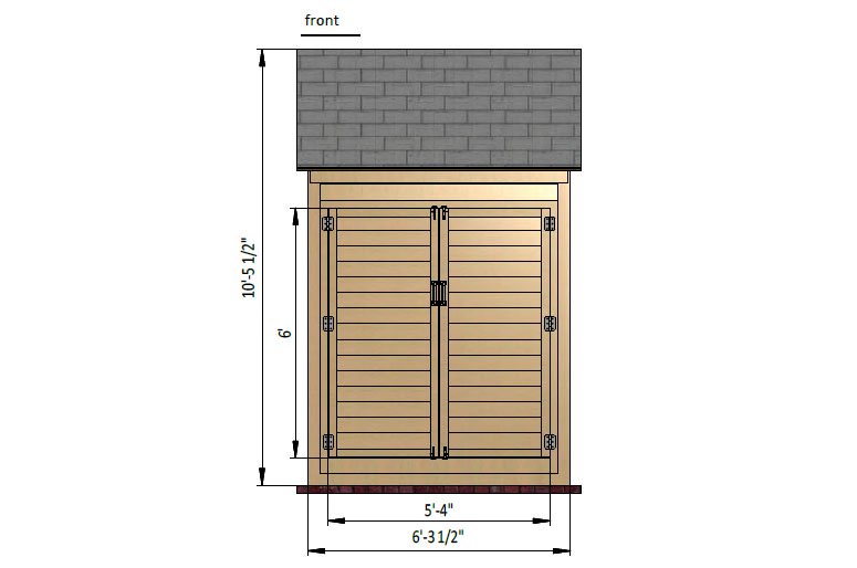 Mini Max 4x6 Gable Roof Storage Shed Plan - Howtoplans.org