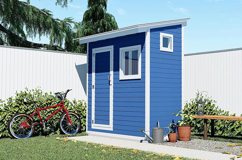Eagle Pro 4x8 Lean-To Roof Storage Shed Plan - Howtoplans.org