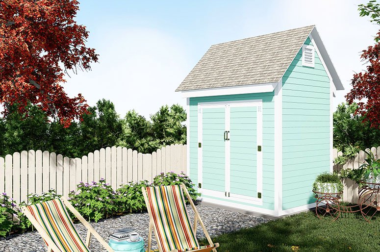 Yardman 6x8 Gable Roof Storage Shed Plan - Howtoplans.org